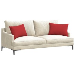 Coussins de canapé 2 pcs Rouge 60 x 40 cm tissu 521415521415