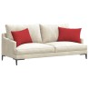 Coussins de canapé 2 pcs Rouge 60 x 40 cm tissu 521415521415