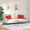 Coussins de canapé 2 pcs Rouge 60 x 40 cm tissu 521415521415