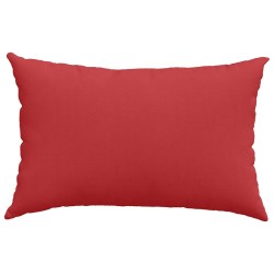 Coussins de canapé 2 pcs Rouge 60 x 40 cm tissu 521415521415