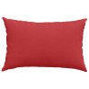 Coussins de canapé 2 pcs Rouge 60 x 40 cm tissu 521415521415
