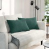 Coussins de canapé 2 pcs Vert foncé 60 x 40 cm 521416521416
