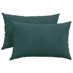 Coussins de canapé 2 pcs Vert foncé 60 x 40 cm 521416521416