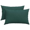Coussins de canapé 2 pcs Vert foncé 60 x 40 cm tissu 521417521417