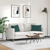 Coussins de canapé 2 pcs Vert foncé 60 x 40 cm tissu 521417521417
