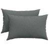 Coussins de canapé 2 pcs Gris foncé 60 x 40 cm tissu 521418521418