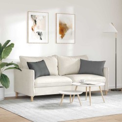 Coussins de canapé 2 pcs Gris foncé 60 x 40 cm tissu 521418521418