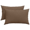 Coussins de canapé 2 pcs Marron 60 x 40 cm tissu 521419521419