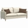 Coussins de canapé 2 pcs Marron 60 x 40 cm tissu 521419521419