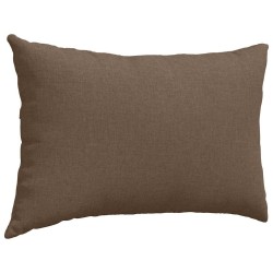 Coussins de canapé 2 pcs Marron 60 x 40 cm tissu 521419521419