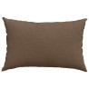 Coussins de canapé 2 pcs Marron 60 x 40 cm tissu 521419521419
