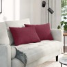 Coussins de canapé 2 pcs Bordeaux 60 x 40 cm tissu 521420521420