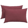 Coussins de canapé 2 pcs Bordeaux 60 x 40 cm tissu 521420521420