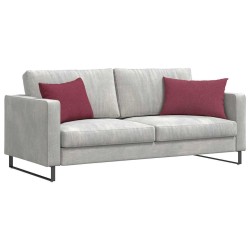 Coussins de canapé 2 pcs Bordeaux 60 x 40 cm tissu 521420521420