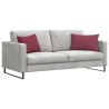 Coussins de canapé 2 pcs Bordeaux 60 x 40 cm tissu 521420521420