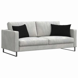 Coussins de canapé 2 pcs Noir 60 x 40 cm tissu 521421521421