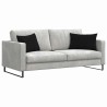 Coussins de canapé 2 pcs Noir 60 x 40 cm tissu 521421521421