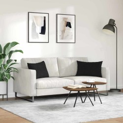 Coussins de canapé 2 pcs Noir 60 x 40 cm tissu 521421521421