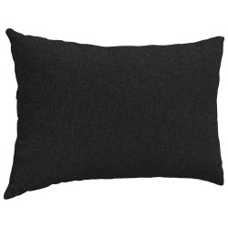 Coussins de canapé 2 pcs Noir 60 x 40 cm tissu 521421521421