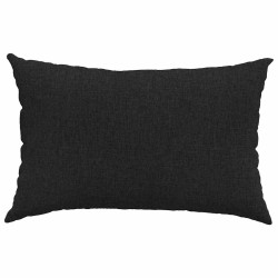 Coussins de canapé 2 pcs Noir 60 x 40 cm tissu 521421521421