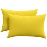 Coussins de canapé 2 pcs Jaune clair 60 x 40 cm tissu 521422521422