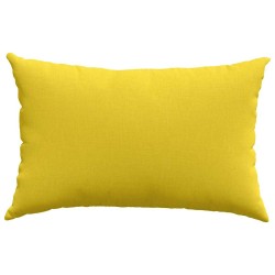 Coussins de canapé 2 pcs Jaune clair 60 x 40 cm tissu 521422521422