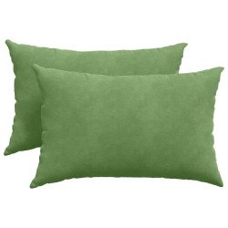 Coussins de canapé 2 pcs Vert clair 60 x 40 cm 521423521423