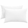 Coussins de canapé 2 pcs Blanc 60 x 40 cm tissu 521424521424