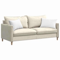 Coussins de canapé 2 pcs Blanc 60 x 40 cm tissu 521424521424