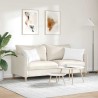 Coussins de canapé 2 pcs Blanc 60 x 40 cm tissu 521424521424