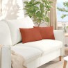 Coussins de canapé 2 pcs Rouge orange 50 x 30 cm 521425521425