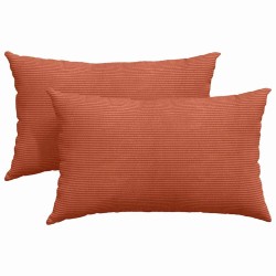 Coussins de canapé 2 pcs Rouge orange 50 x 30 cm 521425521425