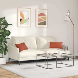 Coussins de canapé 2 pcs Rouge orange 50 x 30 cm 521425521425