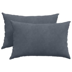 Coussins de canapé 2 pcs Gris foncé 60 x 40 cm 521426521426