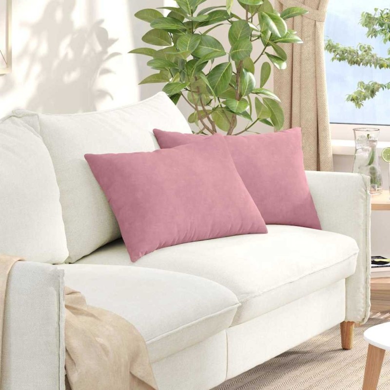 Coussins de canapé 2 pcs Rose 60 x 40 cm 521427521427