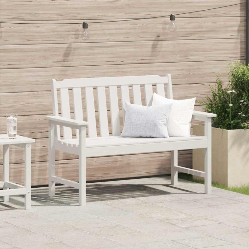 Banc de jardin Blanc 120 x 59 x 88 cm HDPE 521468521468