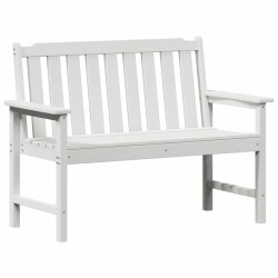 Banc de jardin Blanc 120 x 59 x 88 cm HDPE 521468521468