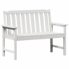 Banc de jardin Blanc 120 x 59 x 88 cm HDPE 521468521468