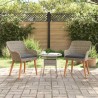 Chaise de jardin 2 pcs Noir 62,5 x 55 x 82 cm polyrotin 521506521506