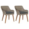 Chaise de jardin 2 pcs Noir 62,5 x 55 x 82 cm polyrotin 521506521506