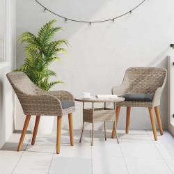 Chaise de jardin 2 pcs Noir 62,5 x 55 x 82 cm polyrotin 521506521506