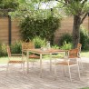 Chaise de jardin 4 pcs Huile Naturelle Bois de teck massif 521507521507