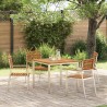 Chaise de jardin 4 pcs Huile Naturelle Bois d'Acacia Massif 521515521515