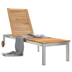 Transat Huile Naturelle 205 x 53 x 100 cm Bois de teck massif 521516521516