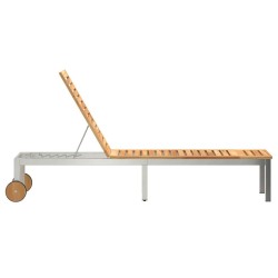 Transat Huile Naturelle 205 x 53 x 100 cm Bois de teck massif 521516521516