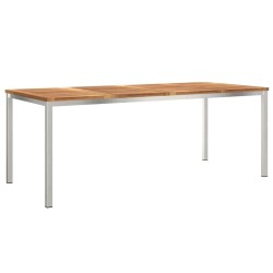 Tableàmanger Marron 200 x 90 x 75 cm Bois de teck massif 521517521517