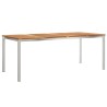 Tableàmanger Marron 200 x 90 x 75 cm Bois de teck massif 521517521517