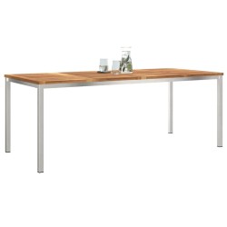 Tableàmanger Marron 200 x 90 x 75 cm Bois de teck massif 521517521517