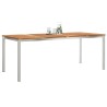Tableàmanger Marron 200 x 90 x 75 cm Bois de teck massif 521517521517