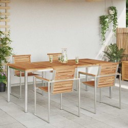 Tableàmanger Marron 200 x 90 x 75 cm Bois de teck massif 521517521517